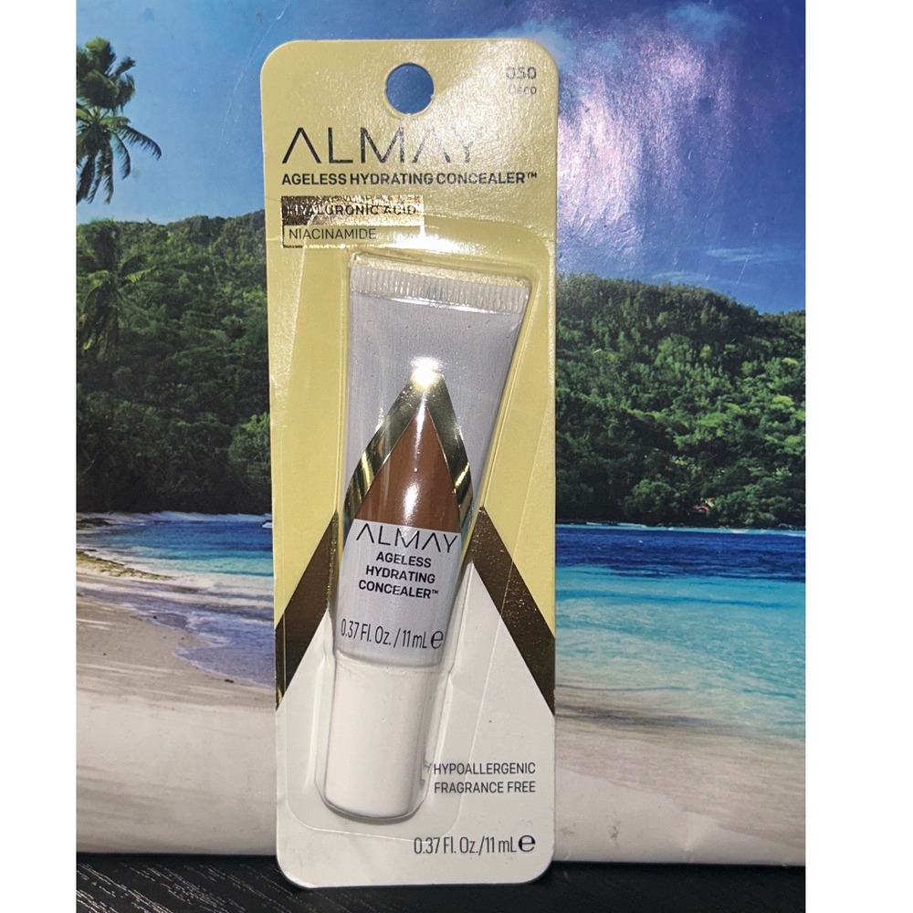 Almay Ageless Hydrating Concealer 050 Deep Hyaluronic Acid Niacinamide NEW